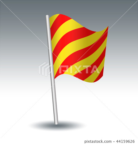 vector waving maritime signal flag Y Yankee  44159626