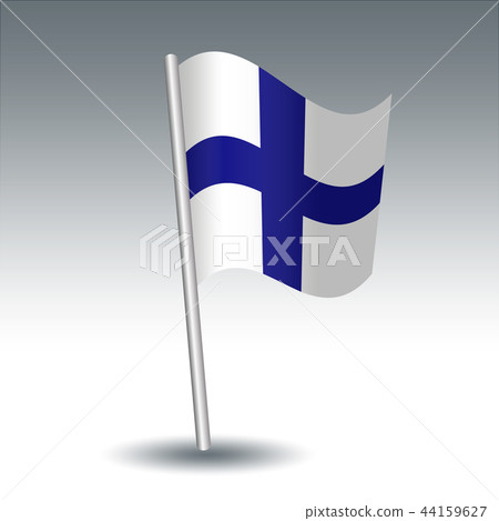 vector waving maritime signal flag X Xray 44159627