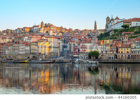 Ribeira Square at Porto by Douro River, Portugal 44160305