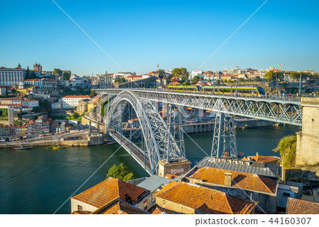 cityscape of porto in portugal with luiz I bridge 44160307