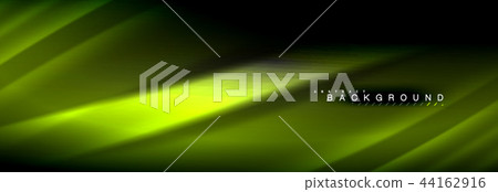 Neon glowing fluid wave lines, magic energy space light concept, abstract background wallpaper Neon glowing fluid wave lines, magic energy space light concept, abstract background wallpaper 44162916