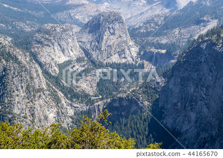Vernal and Nevada falls from the panorama trail 44165670