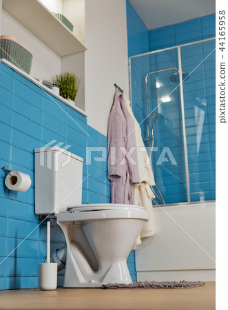 toilet bowl in the bathroom, bottom view toilet bowl in the bathroom, bottom view 44165958
