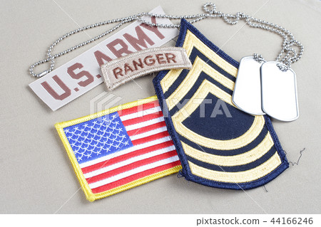 US ARMY Master Sergeant rank patch, ranger tab US ARMY Master Sergeant rank patch, ranger tab 44166246