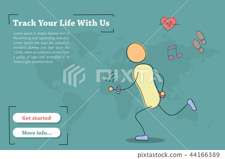 Banner template for Track Your Life With Us 44166389
