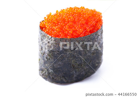 sushi with orange caviar 44166550