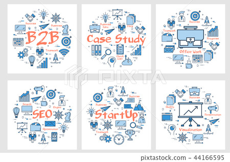 Banners - b2b concept, case study, startup and seo Banners - b2b concept, case study, startup and seo 44166595