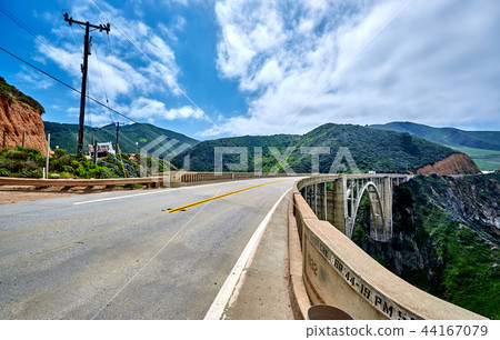 Bixby Creek Bridge on Highway 1, California 44167079