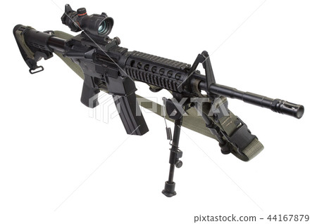 assault rifle with bipod  44167879