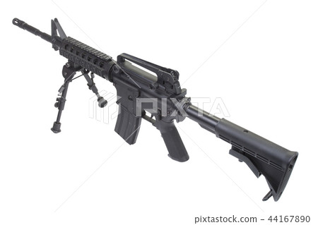 assault rifle with bipod  44167890