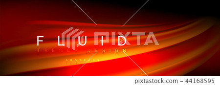 Fluid color wave line background. Trendy abstract layout template for business or technology Fluid color wave line background. Trendy abstract layout template for business or technology 44168595