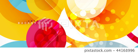 Overlapping circles design background 44168996