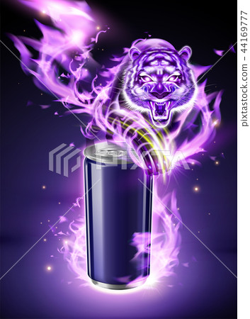 Aluminum can with special effect 44169777