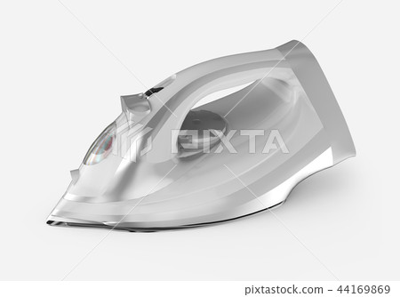 Silver and white electric iron Silver and white electric iron 44169869