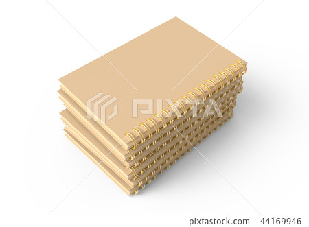 Cardboard notebooks pile Cardboard notebooks pile 44169946