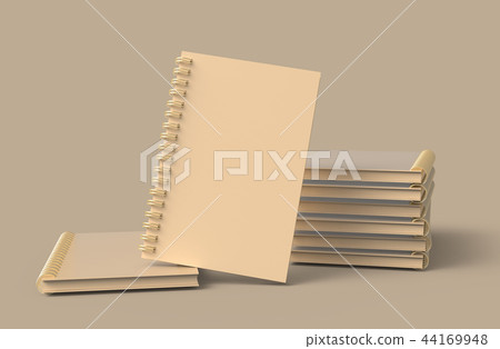 Cardboard notebooks pile Cardboard notebooks pile 44169948