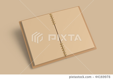 Download Open Kraft Paper Notebook Mockup Stock Illustration 44169978 Pixta Yellowimages Mockups