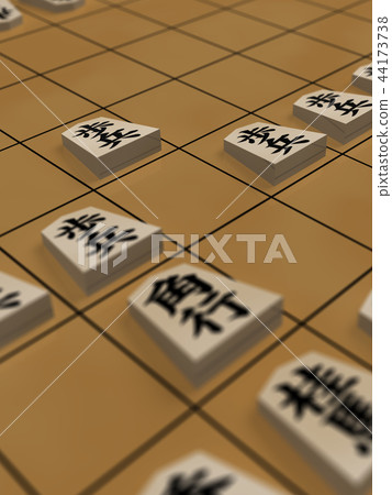 CG 3D插圖3D設計Shogi Shogi遊戲開始啟動開始很重要 44173738