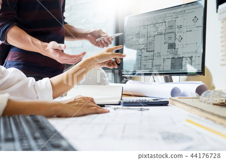 professional architect designer structural engineer team colleag professional architect designer structural engineer team colleag 44176728