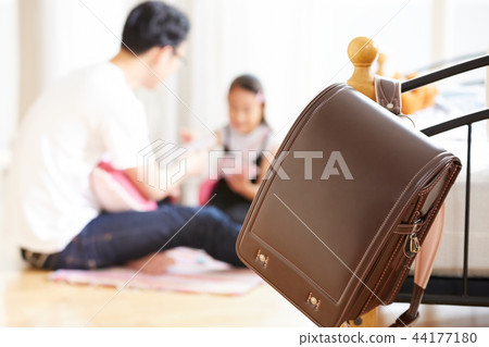 Father and daughter playing 44177180