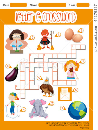 The Letter E Crossword concept The Letter E Crossword concept 44179337