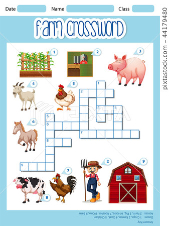 A Farm crossword concept A Farm crossword concept 44179480