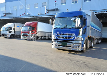 Logistics warehouse and freight track 44179551