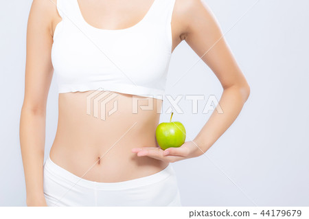Beautiful body woman sexy green apple 44179679