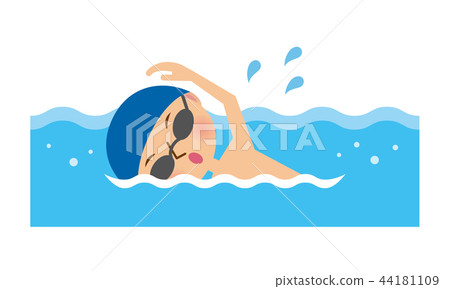 Swimming men - Stock Illustration [44181109] - PIXTA