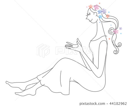 Woman image illustration 44182962