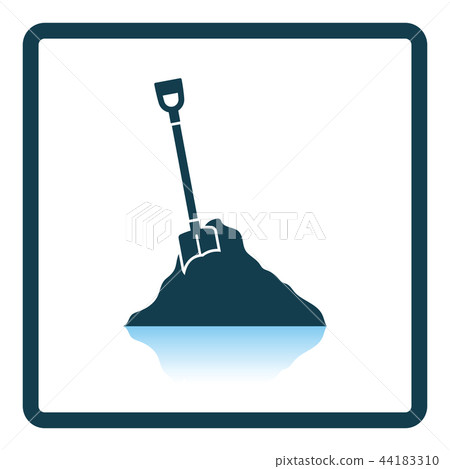 Icon of Construction shovel and sand Icon of Construction shovel and sand 44183310