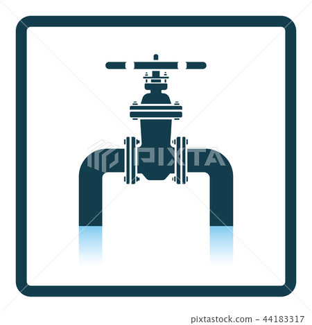 Icon of Pipe with valve Icon of Pipe with valve 44183317