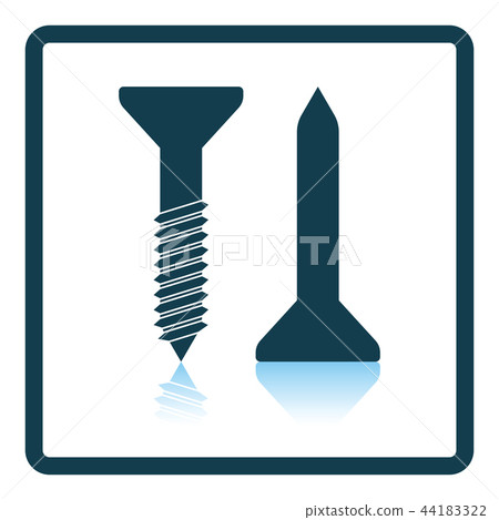 Icon of screw and nail 44183322
