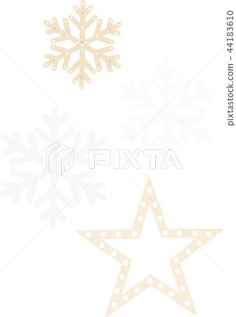 星星和雪 44183610