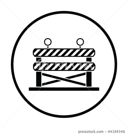 Icon of construction fence Icon of construction fence 44184348