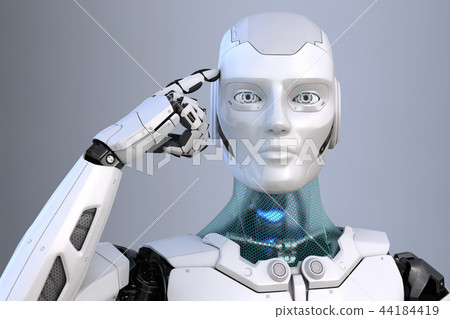 Thinking robot - Stock Illustration [44184419] - PIXTA