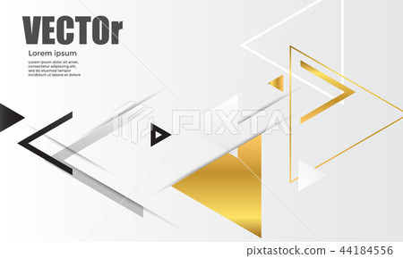 Abstract gold geometric 44184556