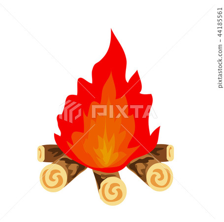 Campfire vector icon illustration 44185561