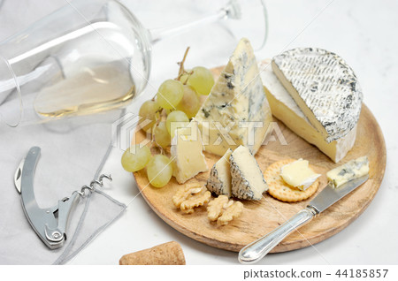 cheese, grapes and wine cheese, grapes and wine 44185857