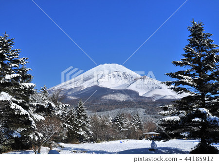 Snow scene of Mt. Mizugatsuka Park and Mt. Fuji-4449 44185912