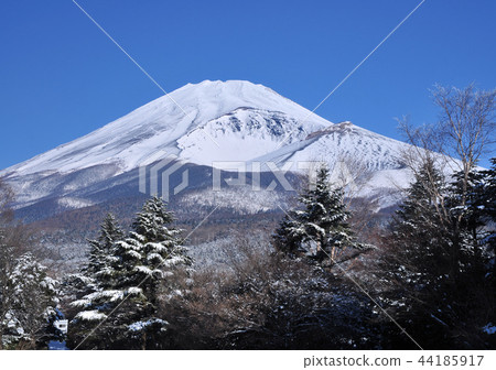 Mizugazuka's snow scene and Mt. Fuji-4454 44185917
