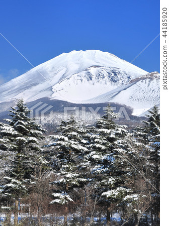 Mizugazuka's snow scene and Mt. Fuji-4457 Mizugazuka's snow scene and Mt. Fuji-4457 44185920