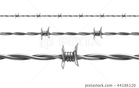 Barbed wire seamless pattern vector illustration - Stock Illustration ...