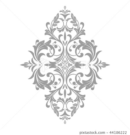 Damask graphic ornament. Floral design element. Damask graphic ornament. Floral design element. 44186222
