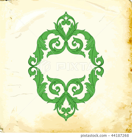 Vector baroque of vintage elements for design. Vector baroque of vintage elements for design. 44187268