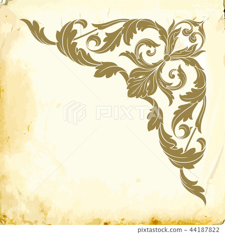 Vector baroque of vintage elements for design.  44187822