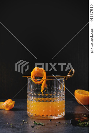 Whiskey orange Cocktail Whiskey orange Cocktail 44187919
