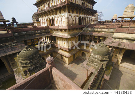 Interior view of Datia Palace Madhya Pradesh India Interior view of Datia Palace Madhya Pradesh India 44188438