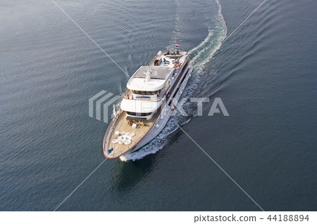 Small cruise ship sailing across the Adriatic Sea Small cruise ship sailing across the Adriatic Sea 44188894