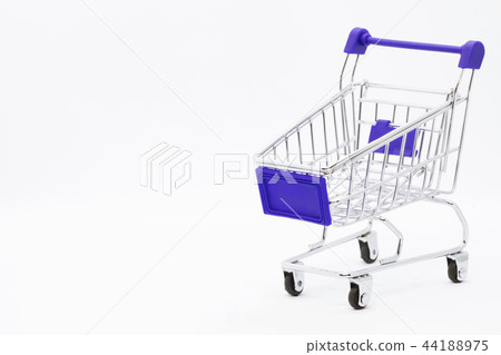 Empty grocery hand cart Shopping cart color, Mini  44188975